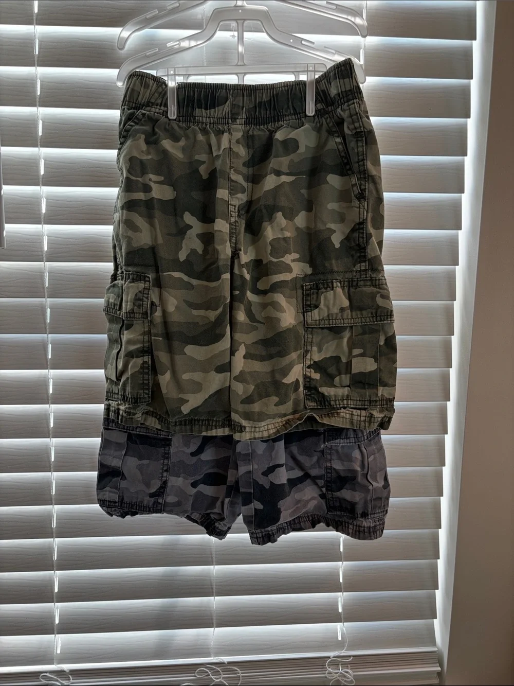 The Children's Place Green Camo Cargo Shorts - Twin Pack